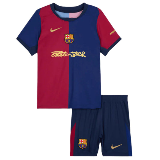 2024/25 Barcelona X Travis Scott Heim Kinder Kit