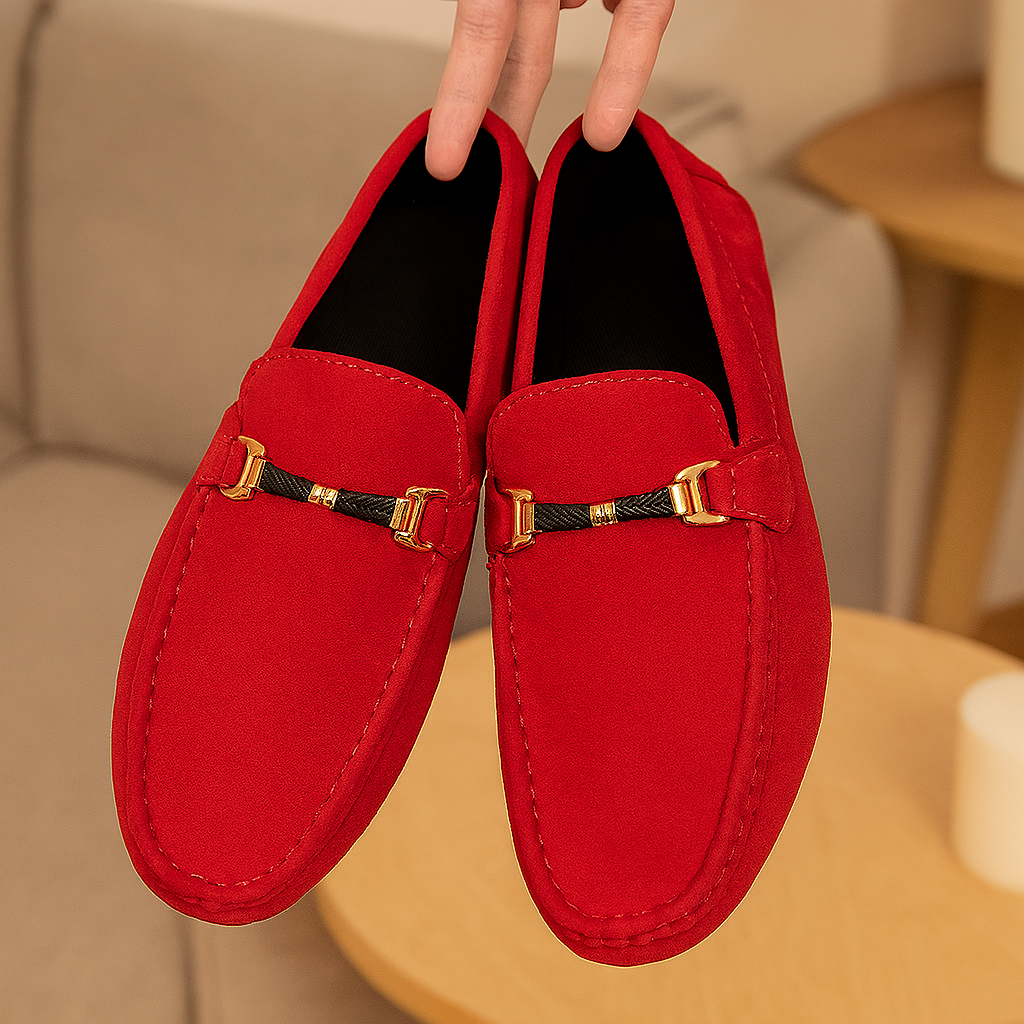 Elijah Leder Mokassin Slipper – Flexible und stilvolle Herrenschuhe