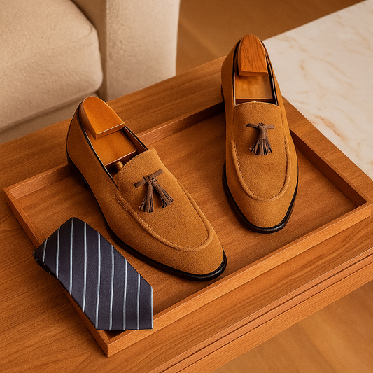 London Wildleder Slipper – Flexible und stilvolle Herrenschuhe