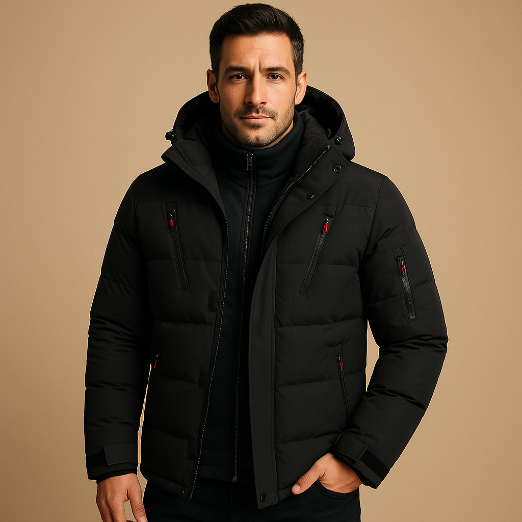Wasserdichte Winterjacke mit warmer Fütterung für Männer | Joris
