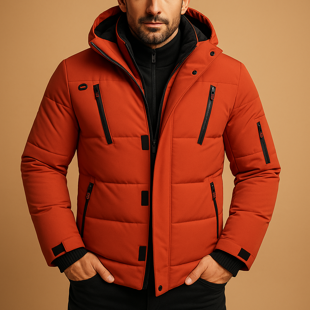 Wasserdichte Winterjacke mit warmer Fütterung für Männer | Joris